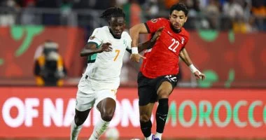 كوت ديفوار يقلص النتيجة أمام منتخب مصر في ربع نهائي أمم أفريقيا