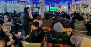 أعضاء مركز الجزيرة 2 يتابعون مباراة مصر والسنغال في نصف نهائي أمم إفريقيا 