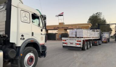 الهلال الأحمر يطلق قافلة زاد العزة 110 إلى غزة محملة بـ5,600 طن مساعدات