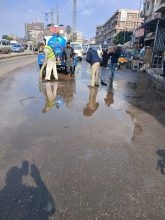 القناطر الخيرية تواصل رفع تجمعات مياه الأمطار وتكثف الاستعدادات لمواجهة التقلبات الجوية