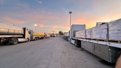 الهلال الأحمر المصري يطلق قافلة «زاد العزة» رقم 114 محملة بـ7,200 طن مساعدات إلى غزة