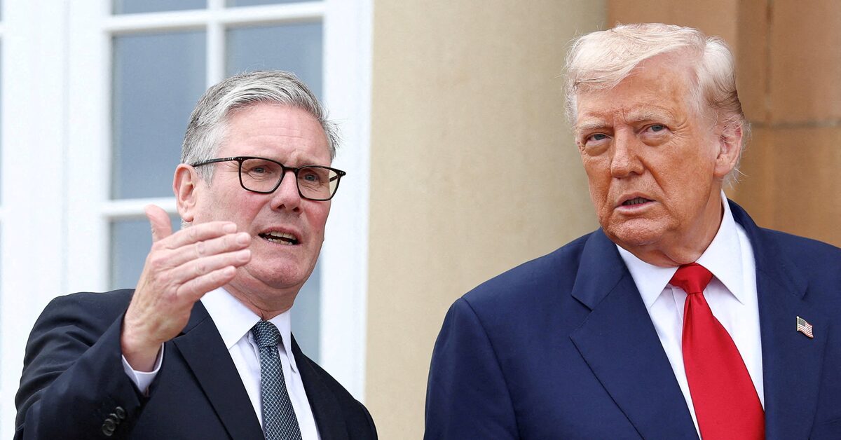 ترامب يتراجع عن هجومه على بريطانيا ويشيد بالقوات البريطانية