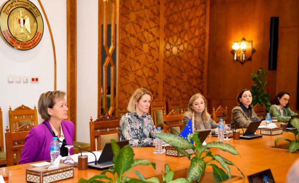 وزير الخارجية يبحث مع الاتحاد الأوروبي التعاون الثنائي والأوضاع الإقليمية