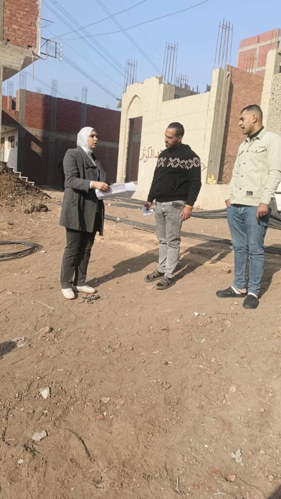 متابعة أعمال البناء ومراجعة التراخيص بمركز ومدينة القناطر الخيرية