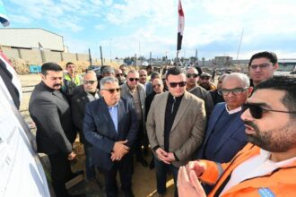 وزير الإسكان ومحافظ الدقهلية يتفقدان مشروع محطة معالجة الصرف الصناعي بجمصة بطاقة 15 ألف م³ يوميًا