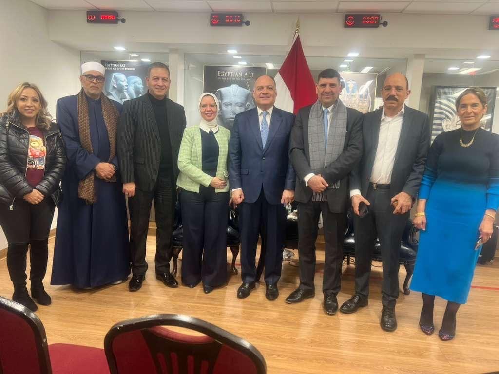 السفير تامر كمال المليجي يترأس ندوة القنصلية المصرية بنيويورك حول مزايا مبادرة «ادرس في مصر» 1 السفير تامر كمال المليجي يترأس ندوة القنصلية المصرية بنيويورك حول مزايا مبادرة «ادرس في مصر»