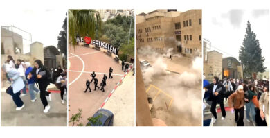قوات الاحتلال الإسرائيلي تداهم حرم جامعة بيرزيت وتطلق الرصاص والغاز على آلاف الطلاب