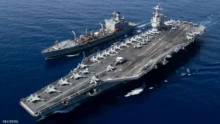 وصول حاملة الطائرات الأمريكية Gerald Ford إلى سواحل الأراضي المحتلة وسط توترات إقليمية
