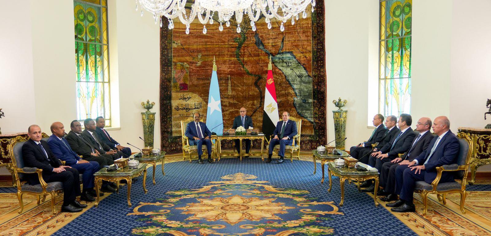 السيسي يستقبل رئيس الصومال ويؤكد دعم مصر لوحدة واستقرار بلاده