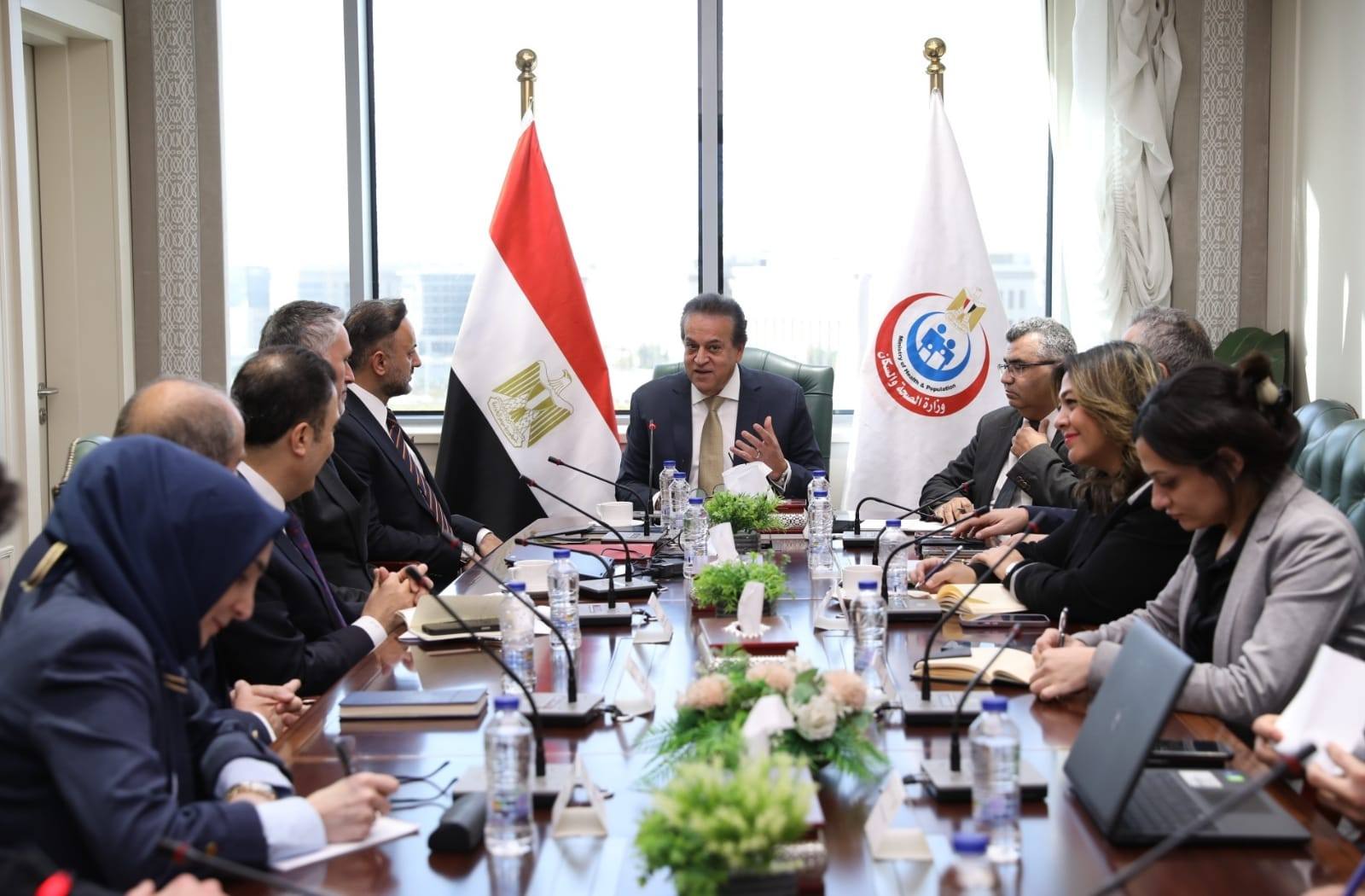 وزير الصحة يستقبل وفدًا تركيًا لمتابعة مشروع العاصمة الطبية الجديدة
