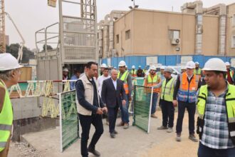 هبوط مبنى في منطقة الملك الصالح أثناء تنفيذ الخط الرابع لمترو الأنفاق