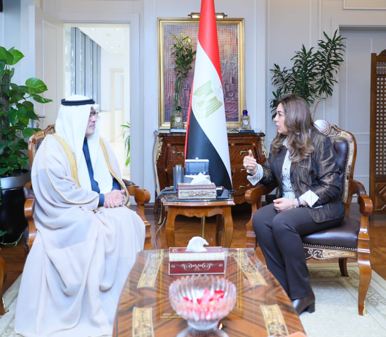 وزيرة التنمية المحلية تبحث مع السعودية تطوير إدارة المحميات والاقتصاد الأزرق