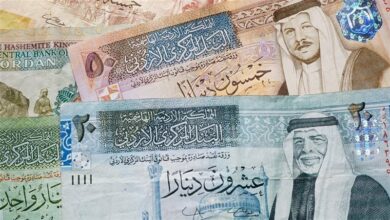 استقرار سعر الدينار الأردني مقابل الجنيه في البنك المركزي والبنوك الرئيسية اليوم
