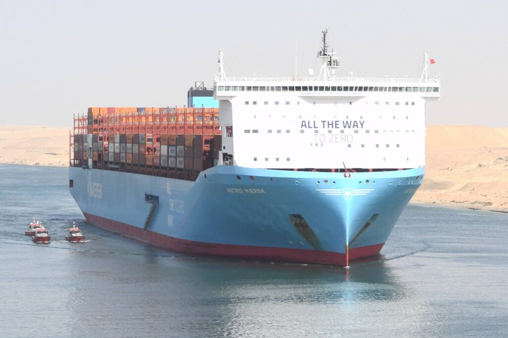 قناة السويس تشهد عبور سفينة الحاويات ASTRID MAERSK في أولى رحلاتها عبر القناة
