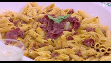 المكرونة بالبسطرمة.. وصفة سريعة بطعم غني لا يُقاوم