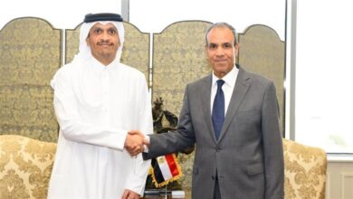 مصر وقطر تبحثان تعزيز العلاقات والتنسيق بشأن تطورات المنطقة