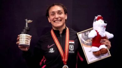 سمر حمزة ضيفة چومانا ماهر في من ماسبيرو بعد تتويجها بذهبية دورة ألعاب البحر المتوسط