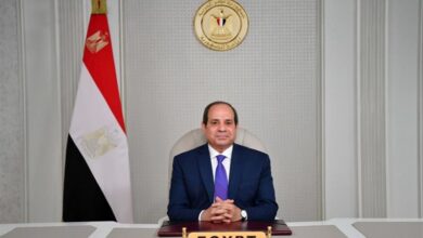 السيسي ورئيس مجلس القيادة الرئاسي اليمني يبحثان مستجدات الأوضاع في اليمن