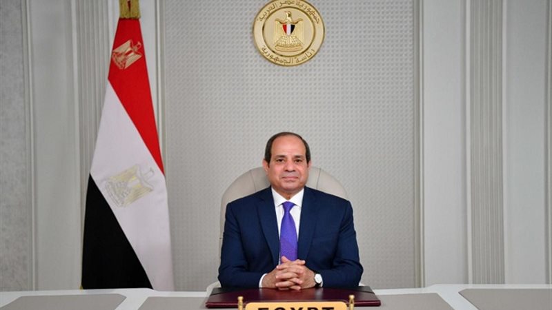 السيسي ورئيس مجلس القيادة الرئاسي اليمني يبحثان مستجدات الأوضاع في اليمن