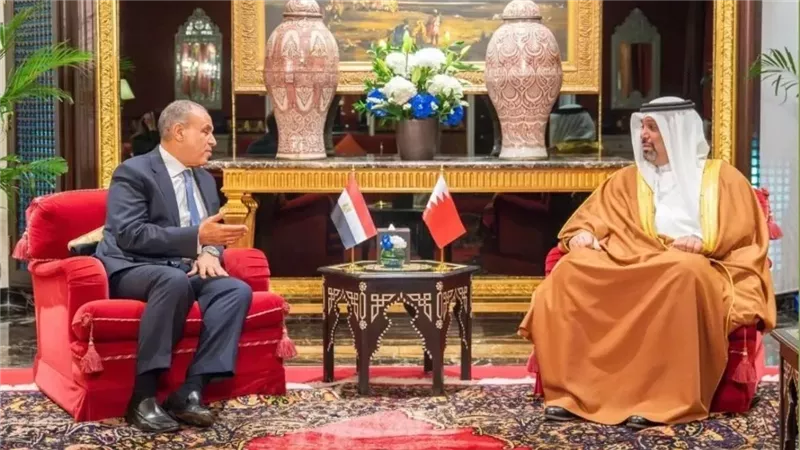 وزير الخارجية يبحث مع نظيره البحريني تعزيز التعاون الاقتصادي والاستثماري بين البلدين